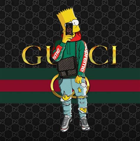 gucci fake bart simbsion|gucci handbags logo.